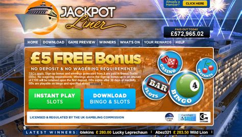 Jackpotliner uk casino codigo promocional